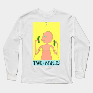 Prismo as Two of Wands Adventure Time tarot card Long Sleeve T-Shirt